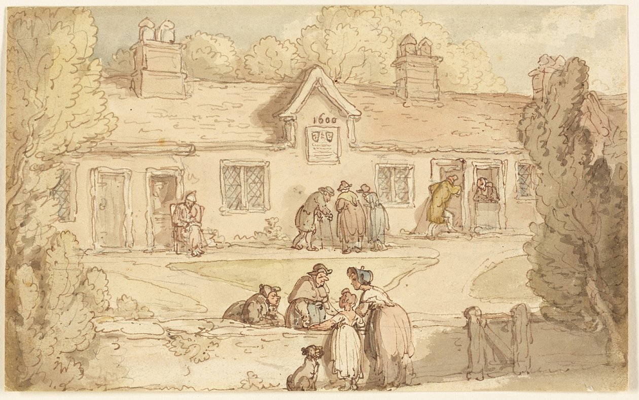 Maison des pauvres de Tottenham - Thomas Rowlandson