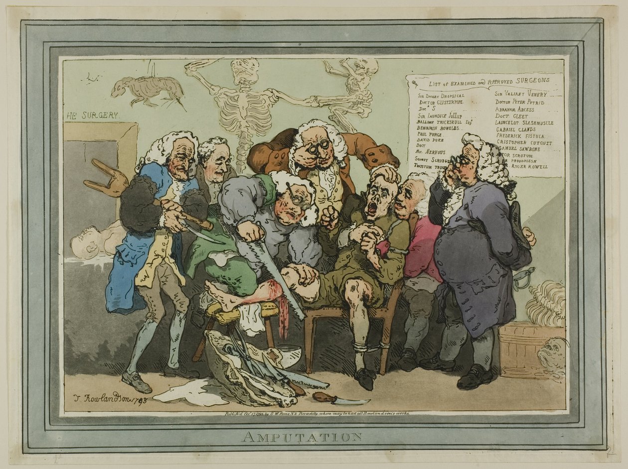 Amputation - Thomas Rowlandson