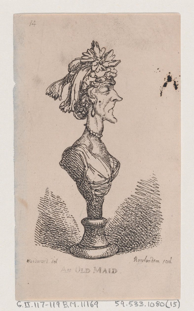 Une vieille fille, 1808 - Thomas Rowlandson