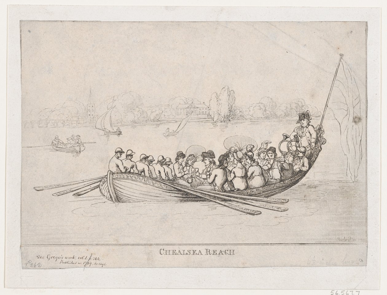 Chelsea Reach, 1799 - Thomas Rowlandson
