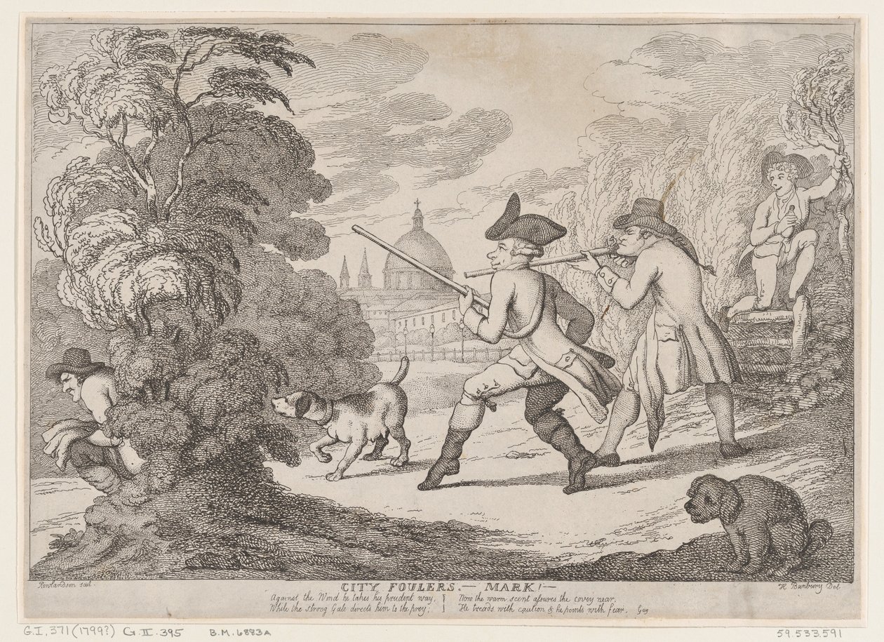 City Foulers-Mark! - Thomas Rowlandson