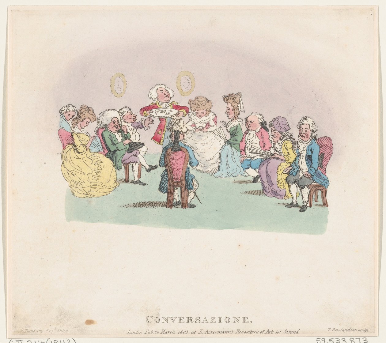 Conversazione, 20 mars 1803 - Thomas Rowlandson