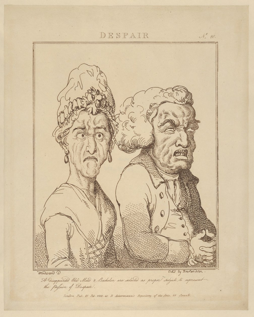 Désespoir, 21 février 1800 - Thomas Rowlandson