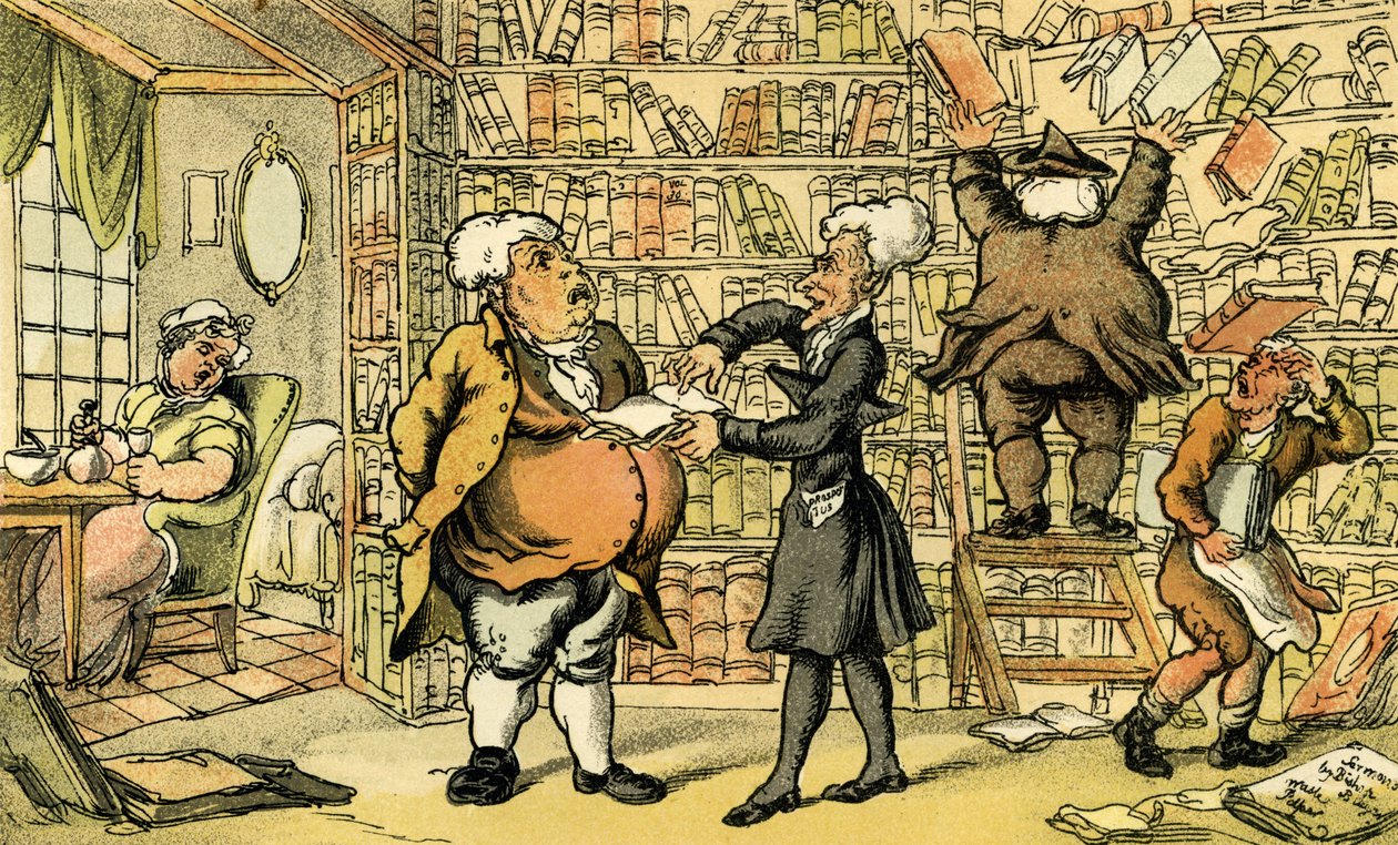 Le Dr Syntax et le libraire - Thomas Rowlandson
