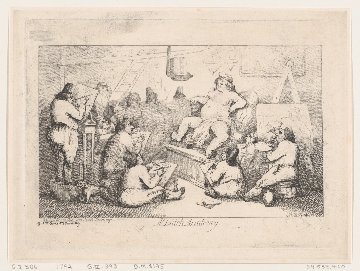 Académie néerlandaise, mars 1792 - Thomas Rowlandson