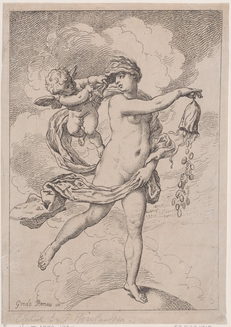 Fortuna avec une bourse, 1795-99 - Thomas Rowlandson