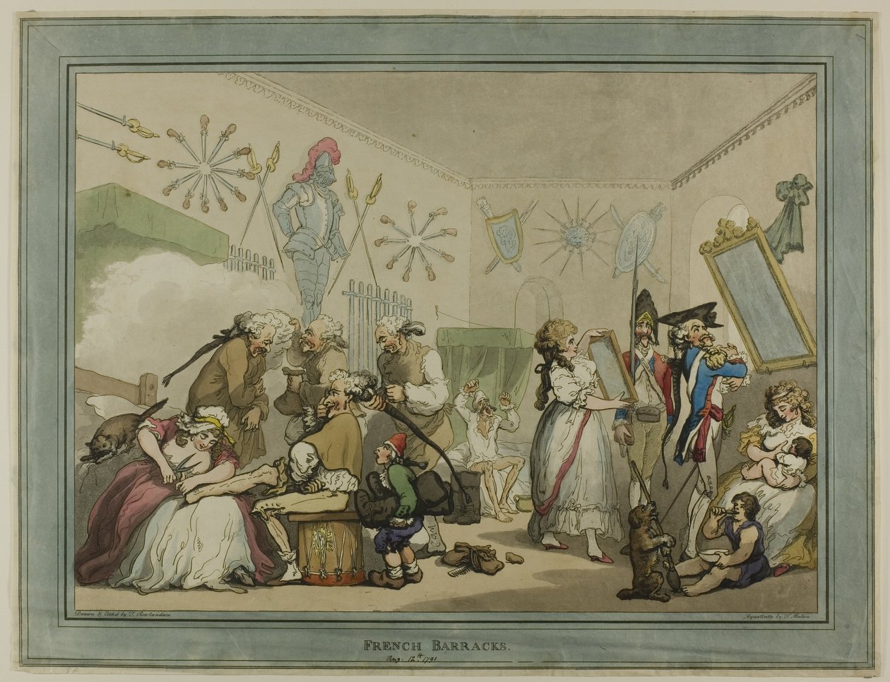 Caserne française - Thomas Rowlandson