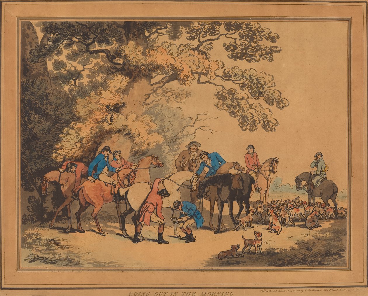 Sortir le matin - Thomas Rowlandson