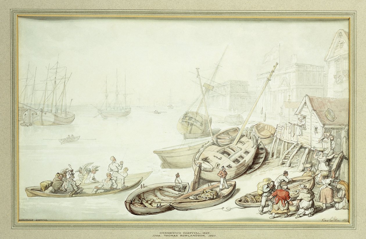 Hôpital de Greenwich, 1822 - Thomas Rowlandson