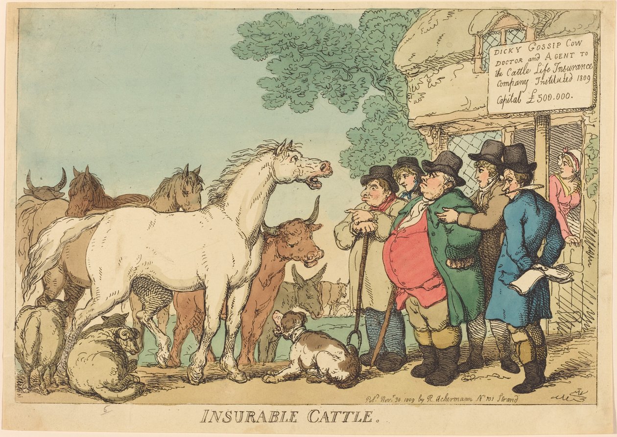 Bétail assurable - Thomas Rowlandson
