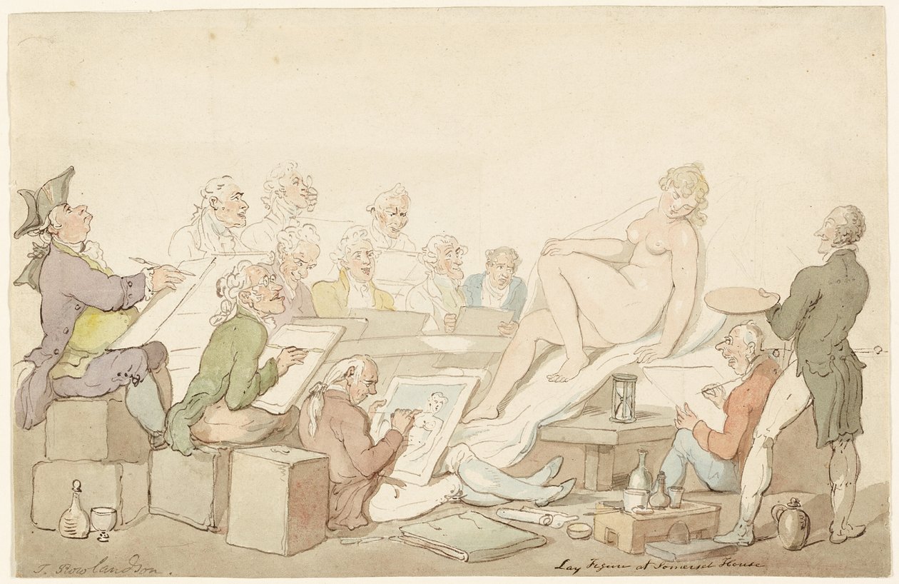 Mannequin à Somerset House - Thomas Rowlandson