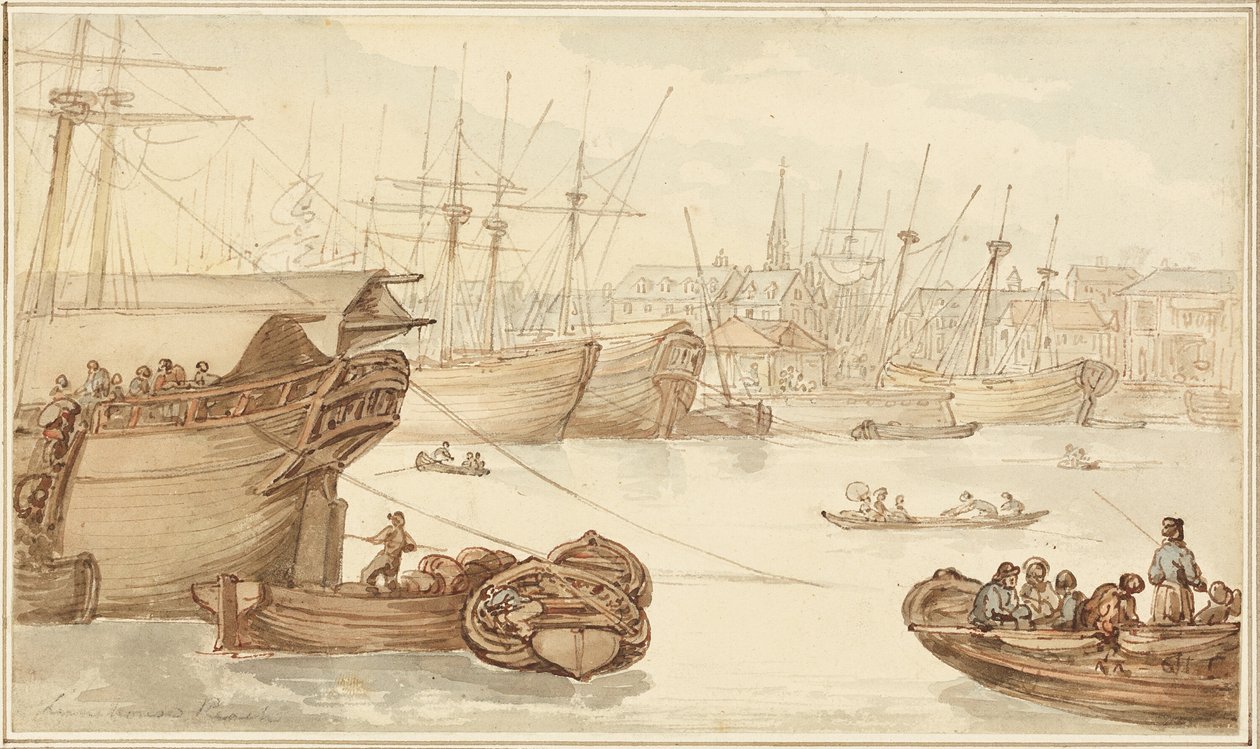 Limehouse Reach - Thomas Rowlandson