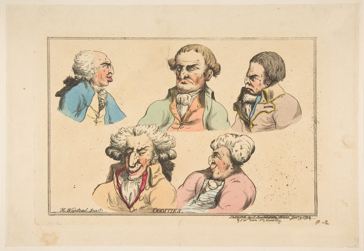 Bizarreries, janvier 1794 - Thomas Rowlandson