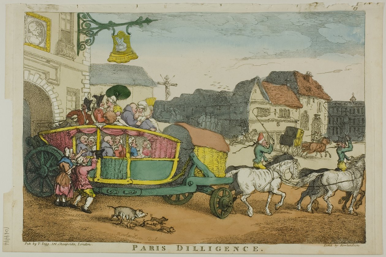 Diligence de Paris - Thomas Rowlandson