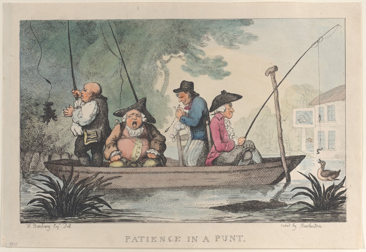 Patience dans une barque, 1811 - Thomas Rowlandson