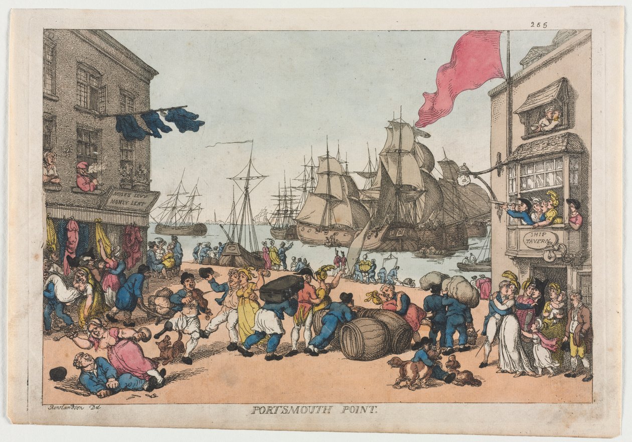 Portsmouth Point, 1814 - Thomas Rowlandson