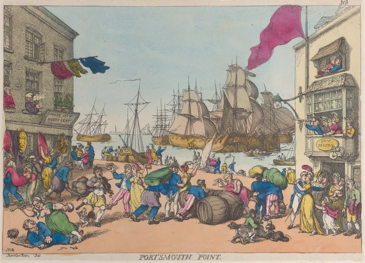 Portsmouth Point - Thomas Rowlandson