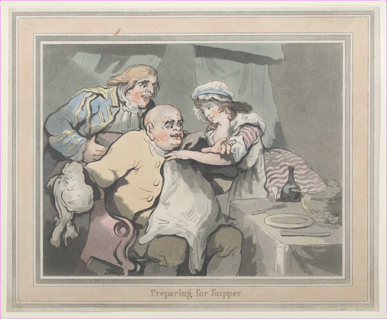 Préparation pour le souper - Thomas Rowlandson