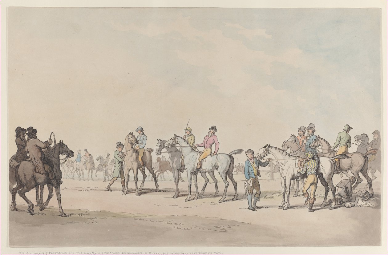 Préparation pour la course - Thomas Rowlandson
