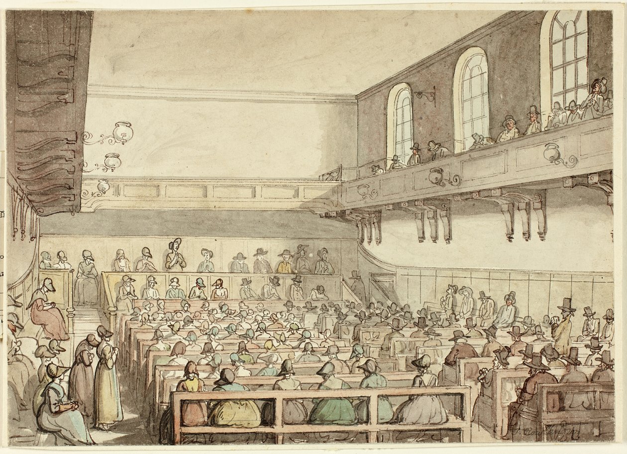 Réunion des quakers - Thomas Rowlandson