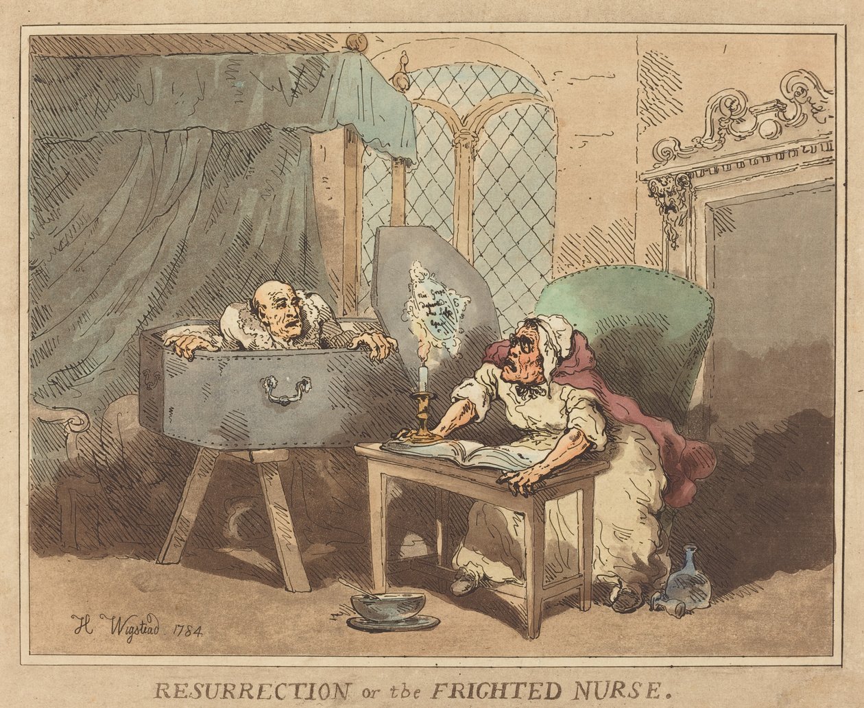Résurrection, ou La Nourrice effrayée - Thomas Rowlandson