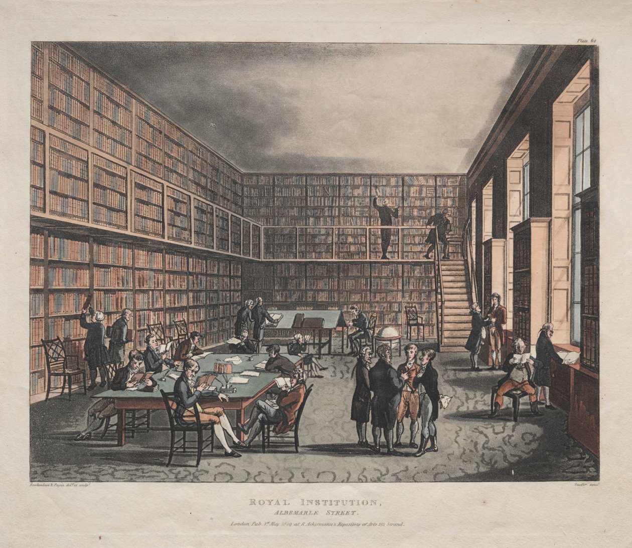 Institution royale, rue Albemarle - Thomas Rowlandson