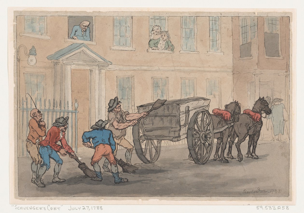 Chariot de chiffonnier, 1788 - Thomas Rowlandson