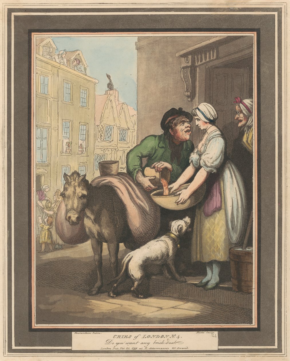 Ensemble de huit (4) : Cris de Londres - Thomas Rowlandson