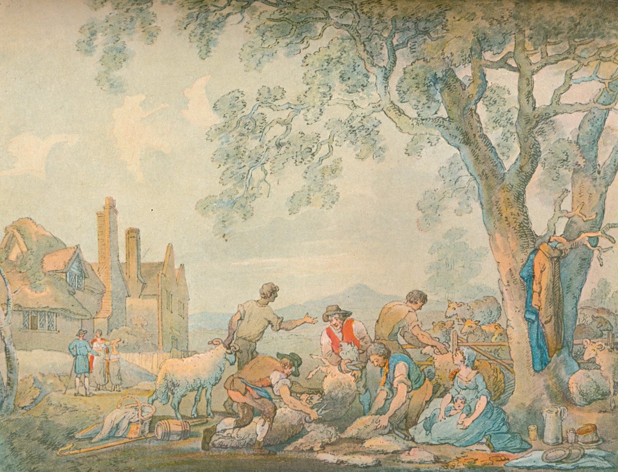 Tonte des moutons, vers 1776-1827, 1906 - Thomas Rowlandson