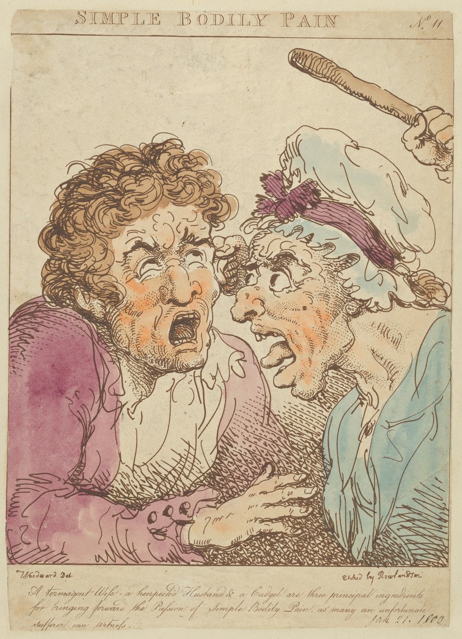 Douleur corporelle simple - Thomas Rowlandson