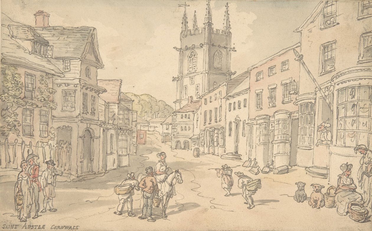 St. Austle, Cornouailles, 1780-1827 - Thomas Rowlandson
