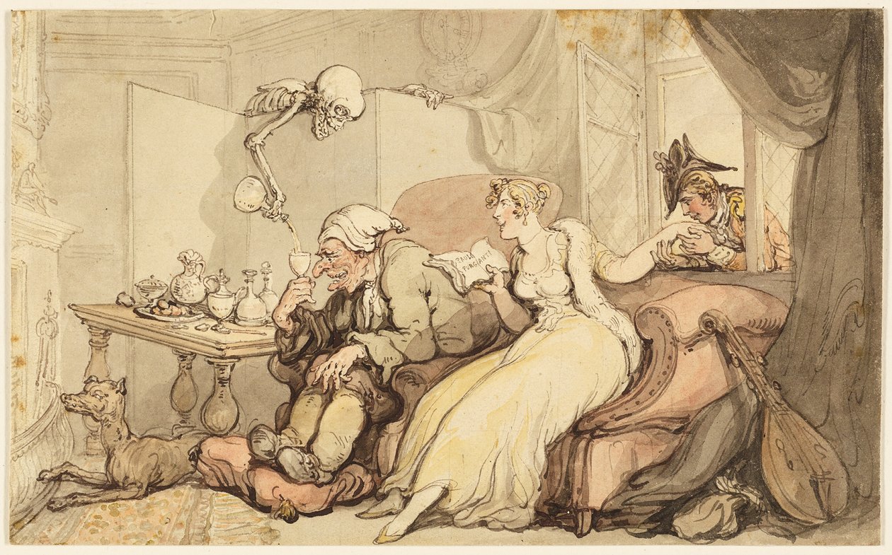 Étude pour La Lune de Miel - Thomas Rowlandson