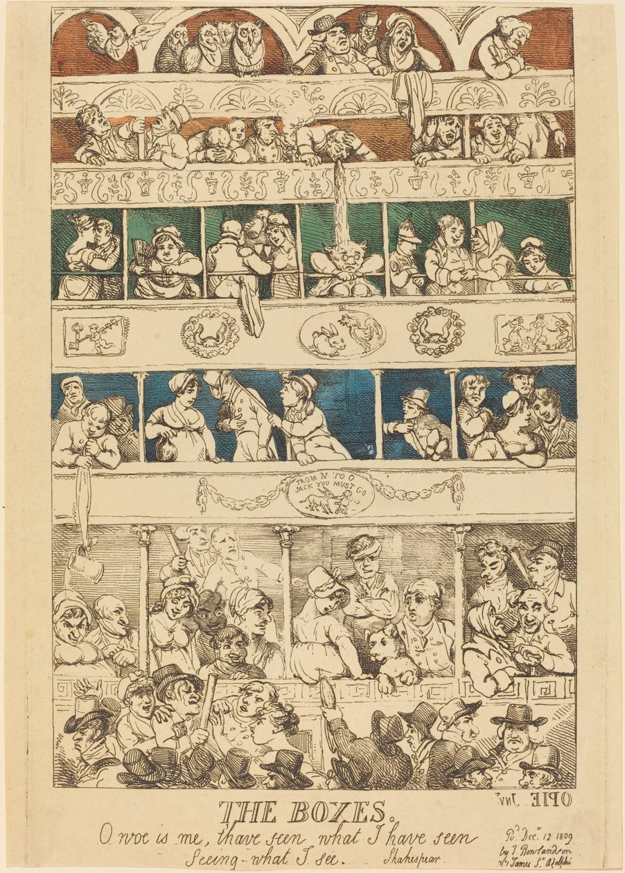Les loges - Thomas Rowlandson