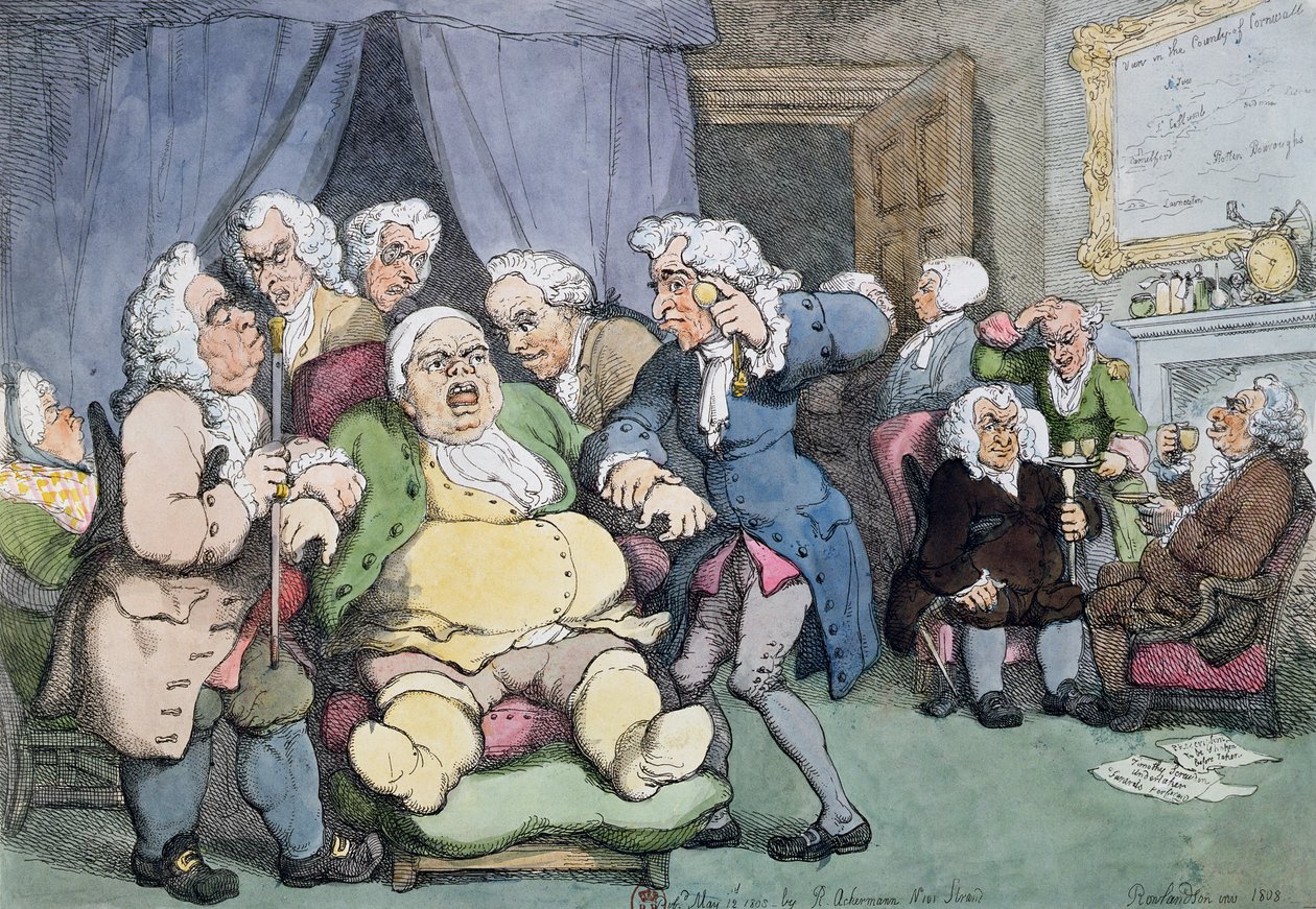 La Consultation ou Dernier Espoir, 1808 - Thomas Rowlandson