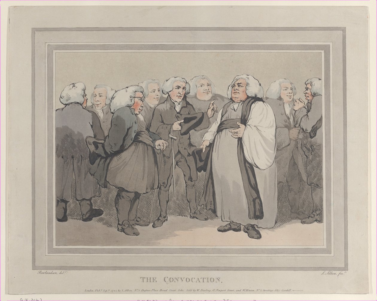 La convocation, septembre 1785 - Thomas Rowlandson