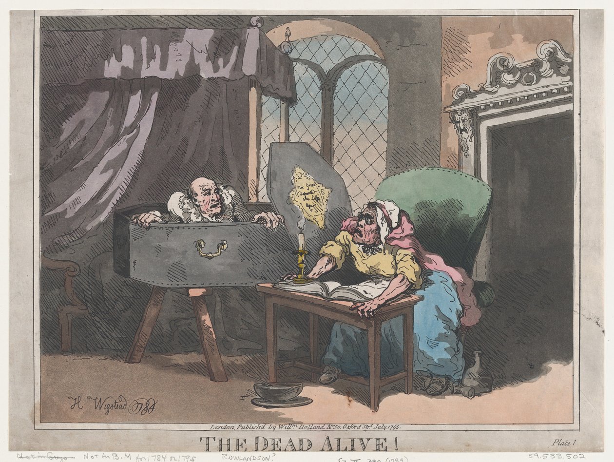 Le mort vivant, juillet 1795 - Thomas Rowlandson