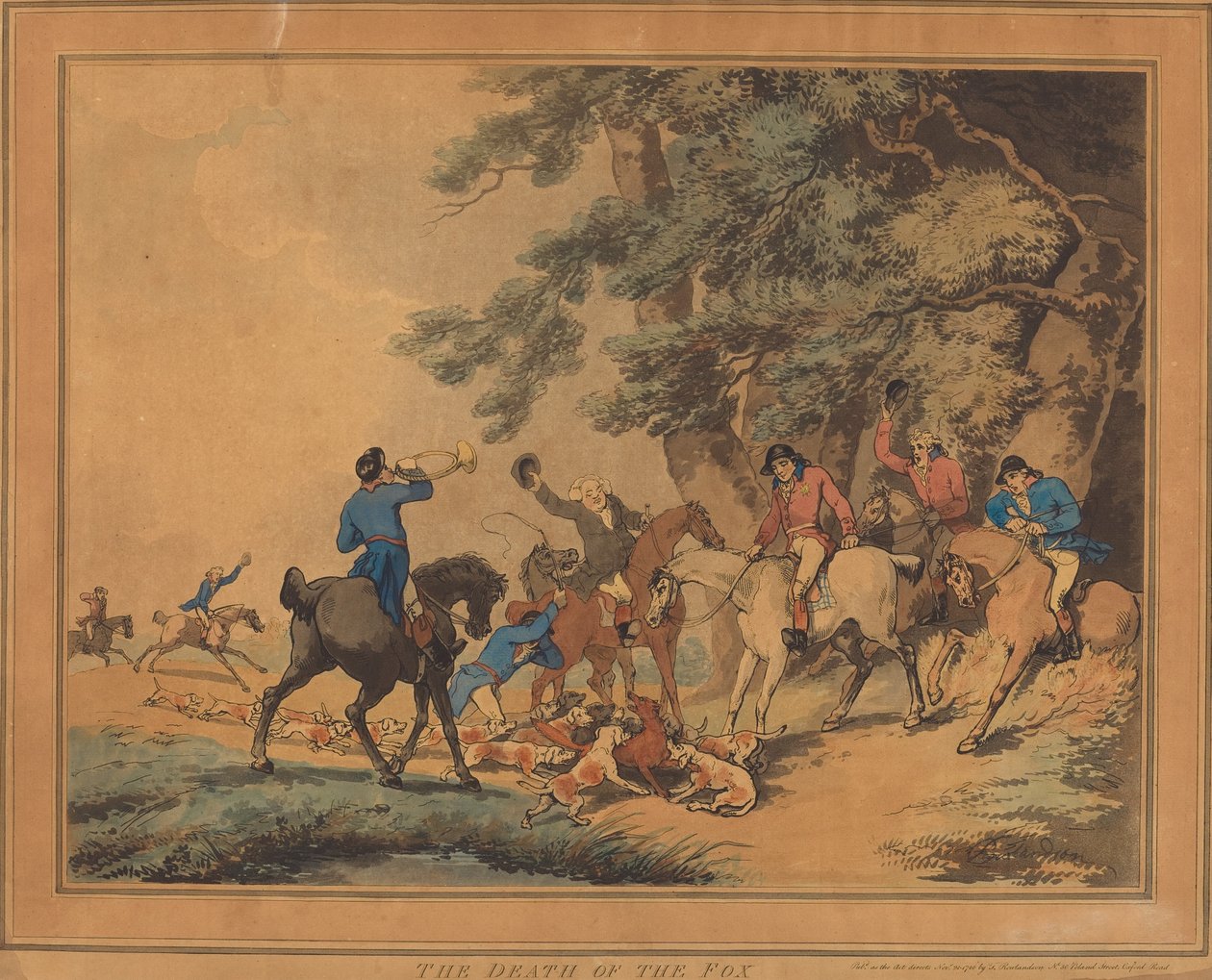La Mort du renard - Thomas Rowlandson