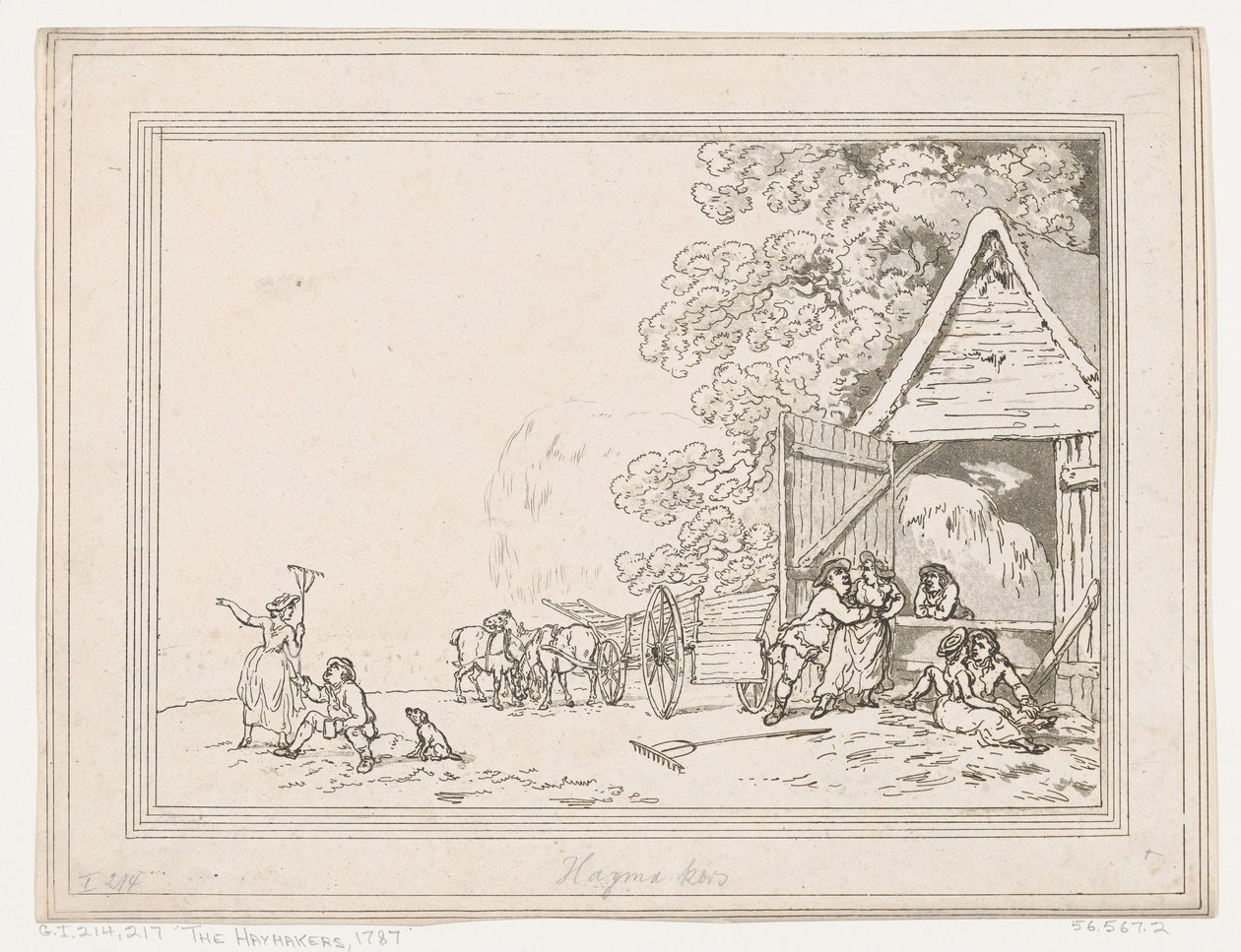 Les faneurs - Thomas Rowlandson