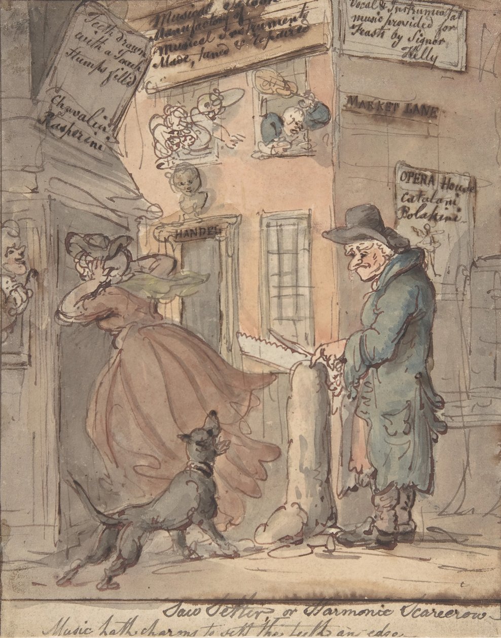 Le régleur de scie - Thomas Rowlandson