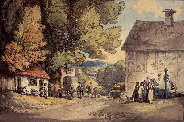 Le village vert - Thomas Rowlandson