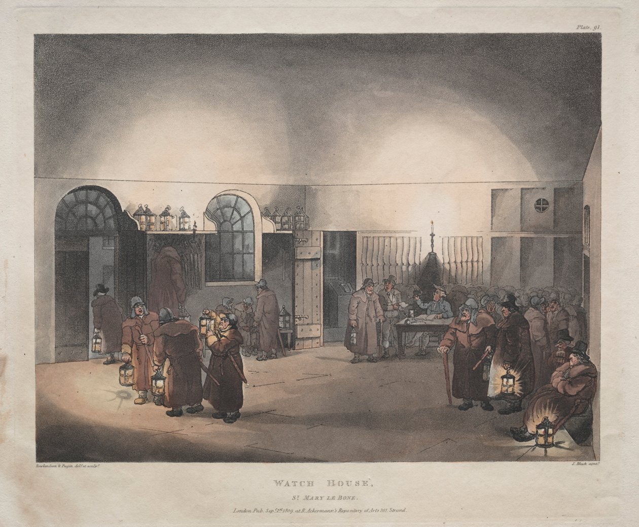 Maison de garde, St. Mary Le Boue, 1809 - Thomas Rowlandson