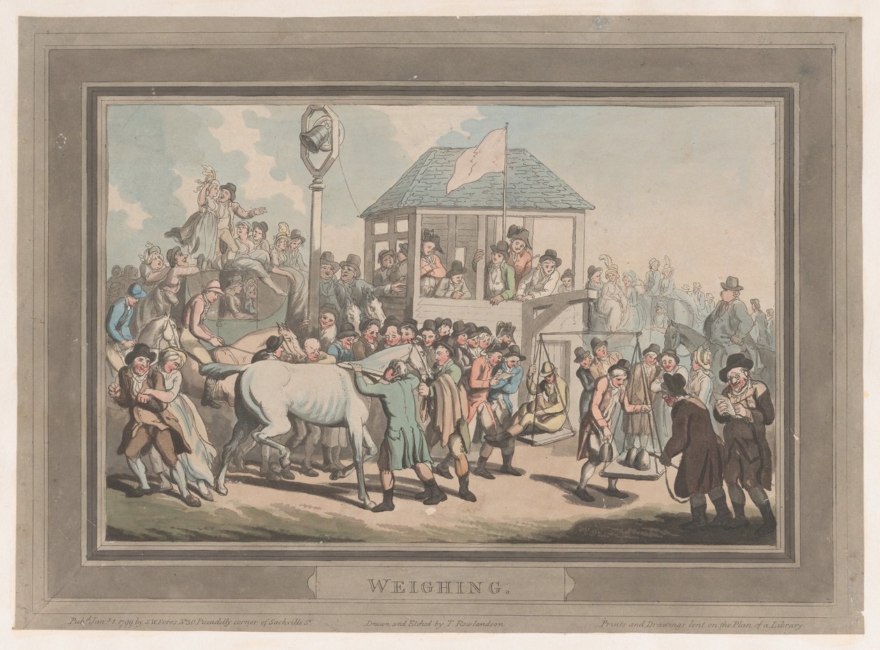 Pesée, 1er janvier 1799 - Thomas Rowlandson