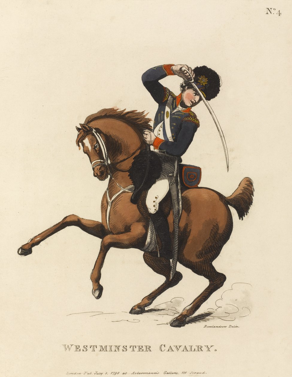 Cavalerie de Westminster, vers 1799 - Thomas Rowlandson