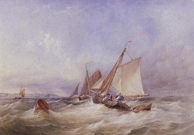 Dans le Solent - Thomas Sewell Robins