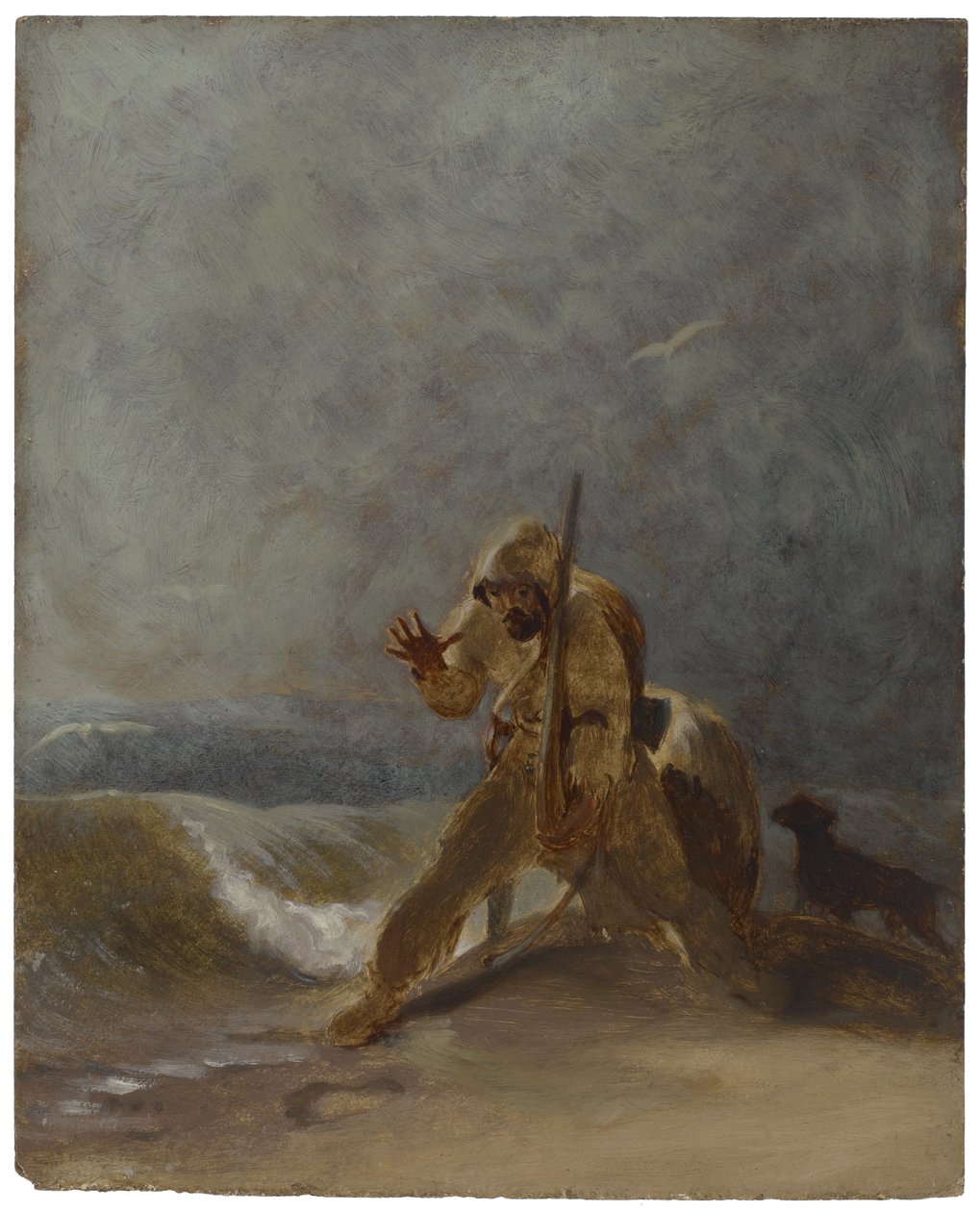 Empreinte de pied dans le sable, vers 1856 - Thomas Sully
