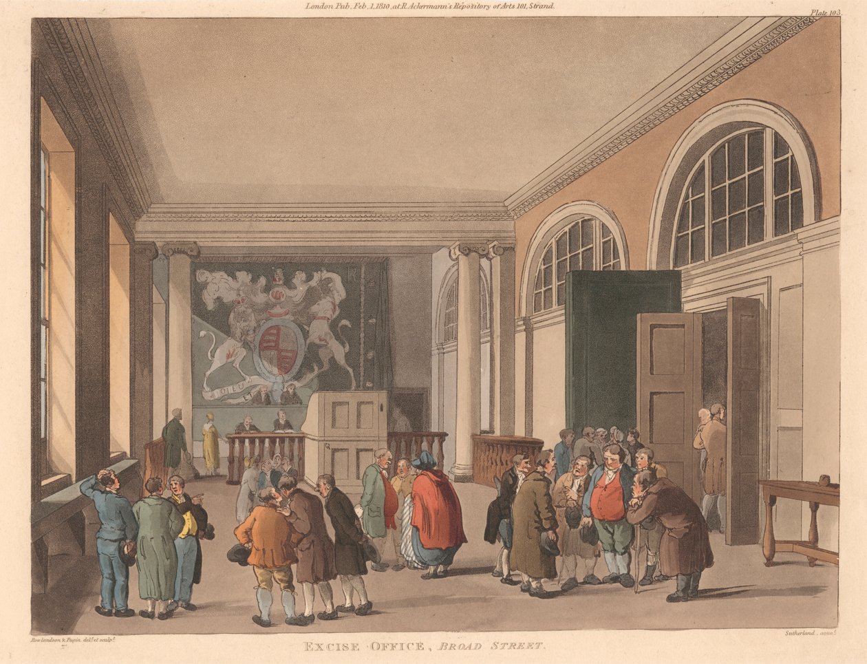 Bureau des accises, Broad Street - Thomas Sutherland
