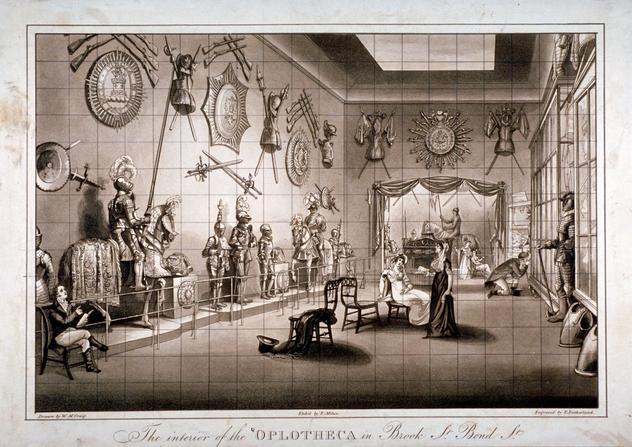 La Hoplotheca, Brook Street, Westminster, Londres, vers 1810 - Thomas Sutherland