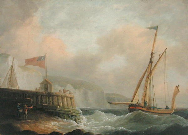 Cutter entrant dans le port - Thomas Whitcombe