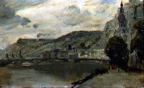 Le Pont à Dinant - Thomas William Roberts