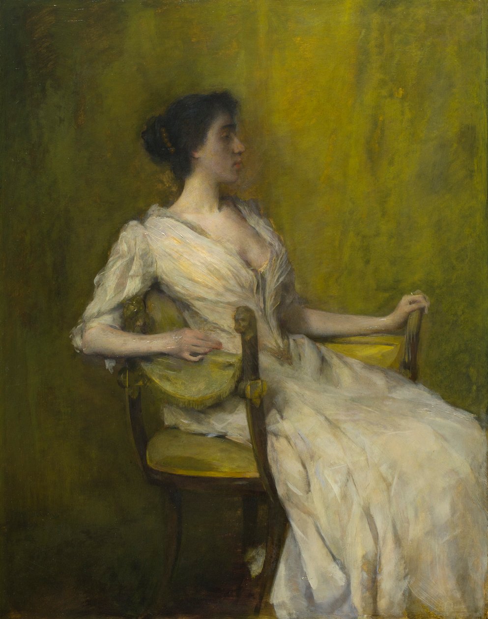 Dame en blanc - Thomas Wilmer Dewing